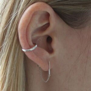 Catbird Ear Cuff in Sterling Silver